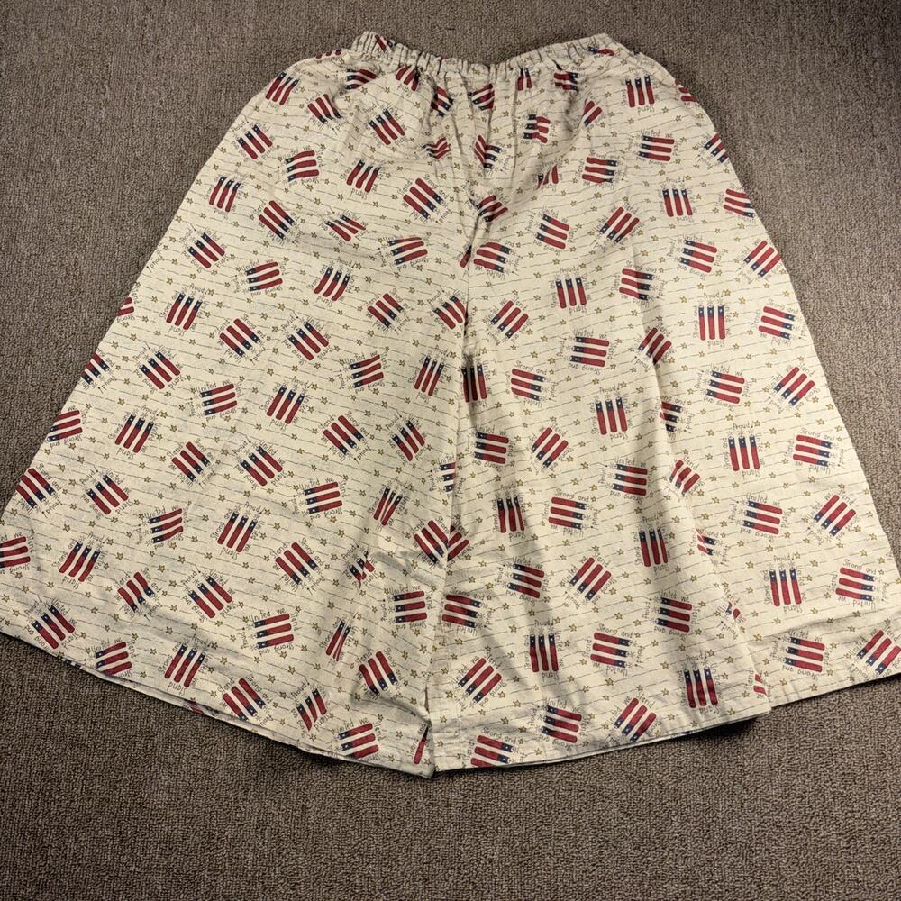 True Vintage Women’s Shorts Handmade Patriotic Wide Leg Size S/M
